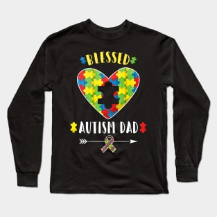 Autism Dad Father Day Long Sleeve T-Shirt